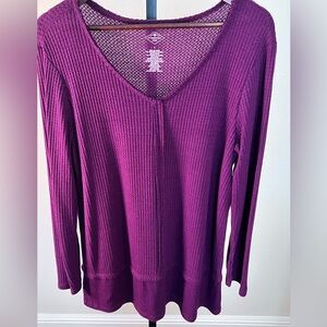 St. John's Bay Deep Purple Knit Top
